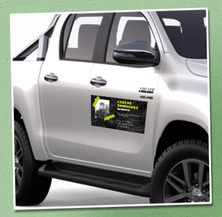 imagen imantada para vehículos