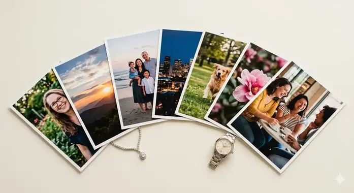 impresión de fotos 10x15 cm abanico de fotos de vida social y personas