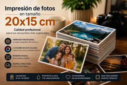 Pila de fotos, con una foto familiar en primer plano, y un fondo de escritorio